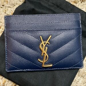 Gently Used YSL Cardholder in Navy